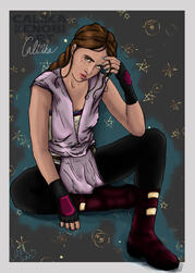 Color [Shading] (Full Body, Patterned Background)